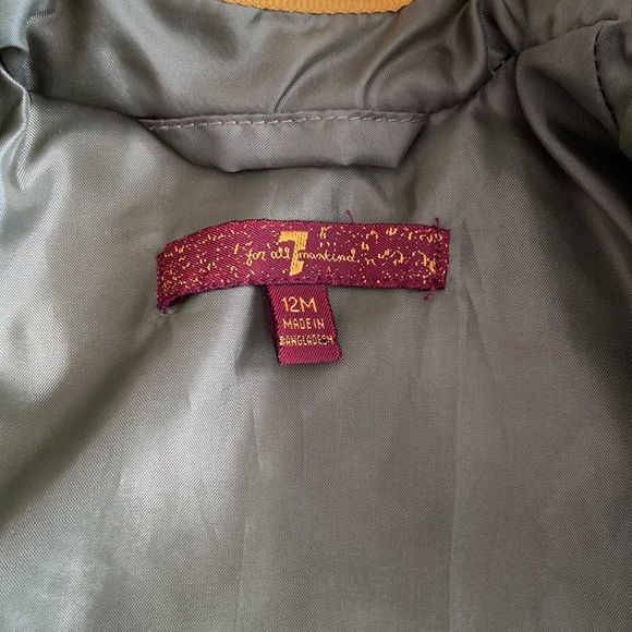 7 For All Mankind 12 months Winter Jacket like new - Picture 7 of 9